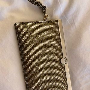 Metallic Gold Wristlet Clutch Purse